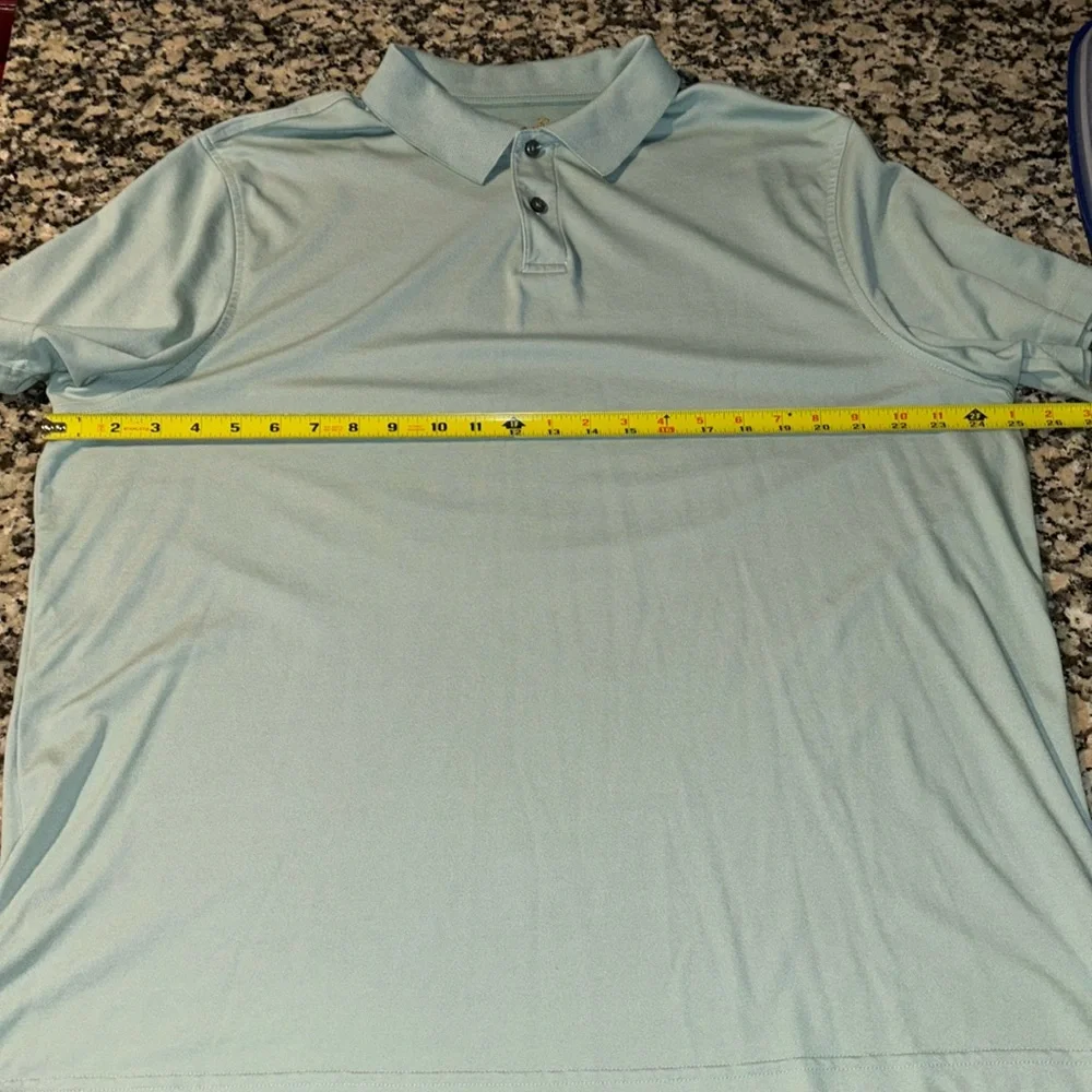 Tasso Elba Short Sleeve Polo Light Green Supima XL Like New